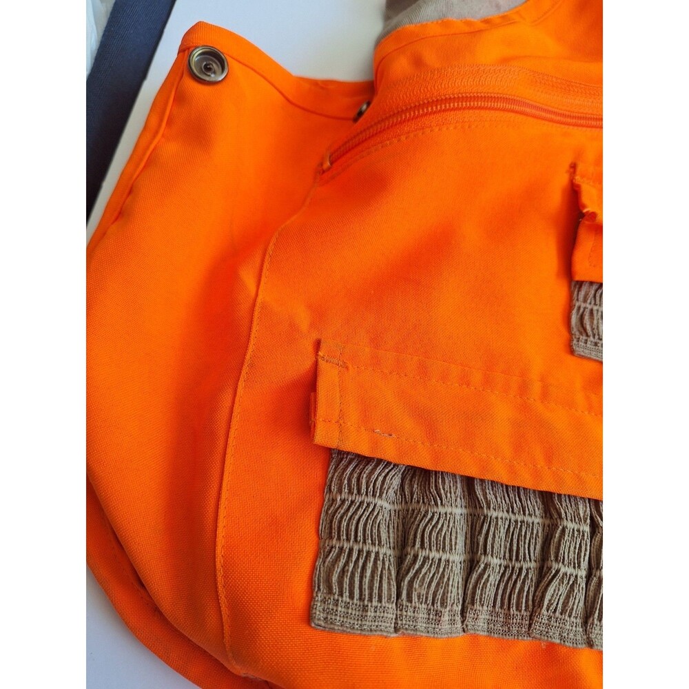 Avid Outdoor Hunting Vest Medium Neon Orange Deer Sportsman Gear Vintage - Picture 7 of 12